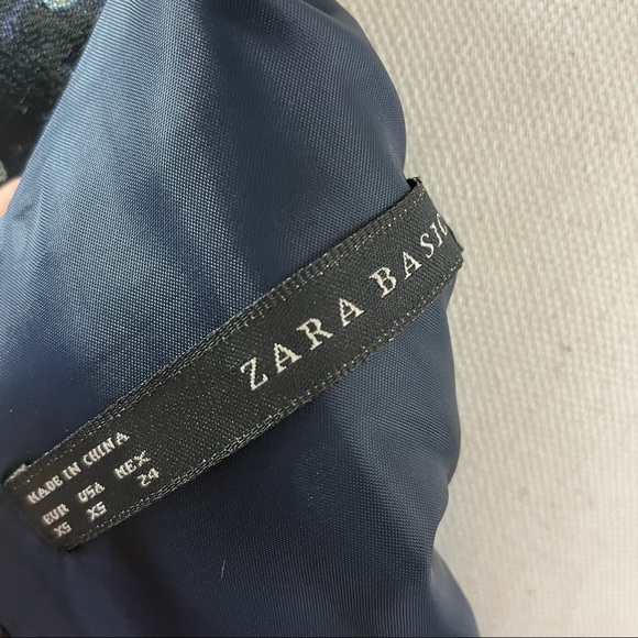 Zara Abstract Ink Splatter Jacquard Dress - Picture 12 of 14